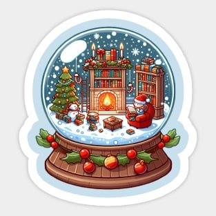 Snow Globe Christmas Sticker